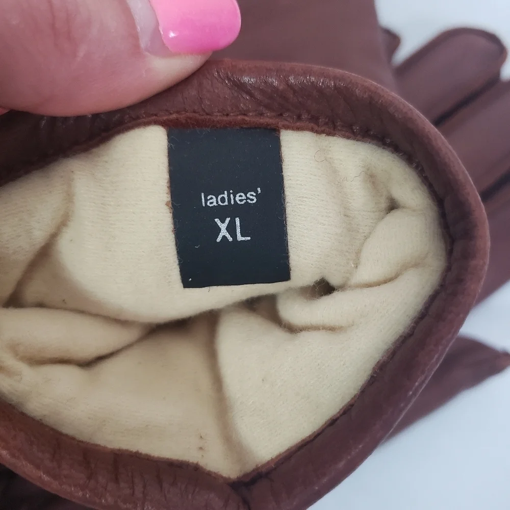 Hawk by Gates Thinsulate brown leather gloves NWT ladies size XL